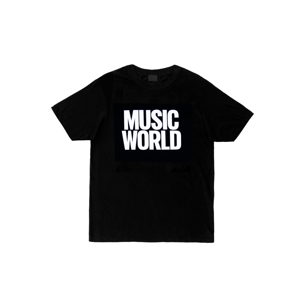 Music World T-shirt Black