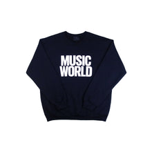 Load image into Gallery viewer, Music World Crew Neck Sweat Black
